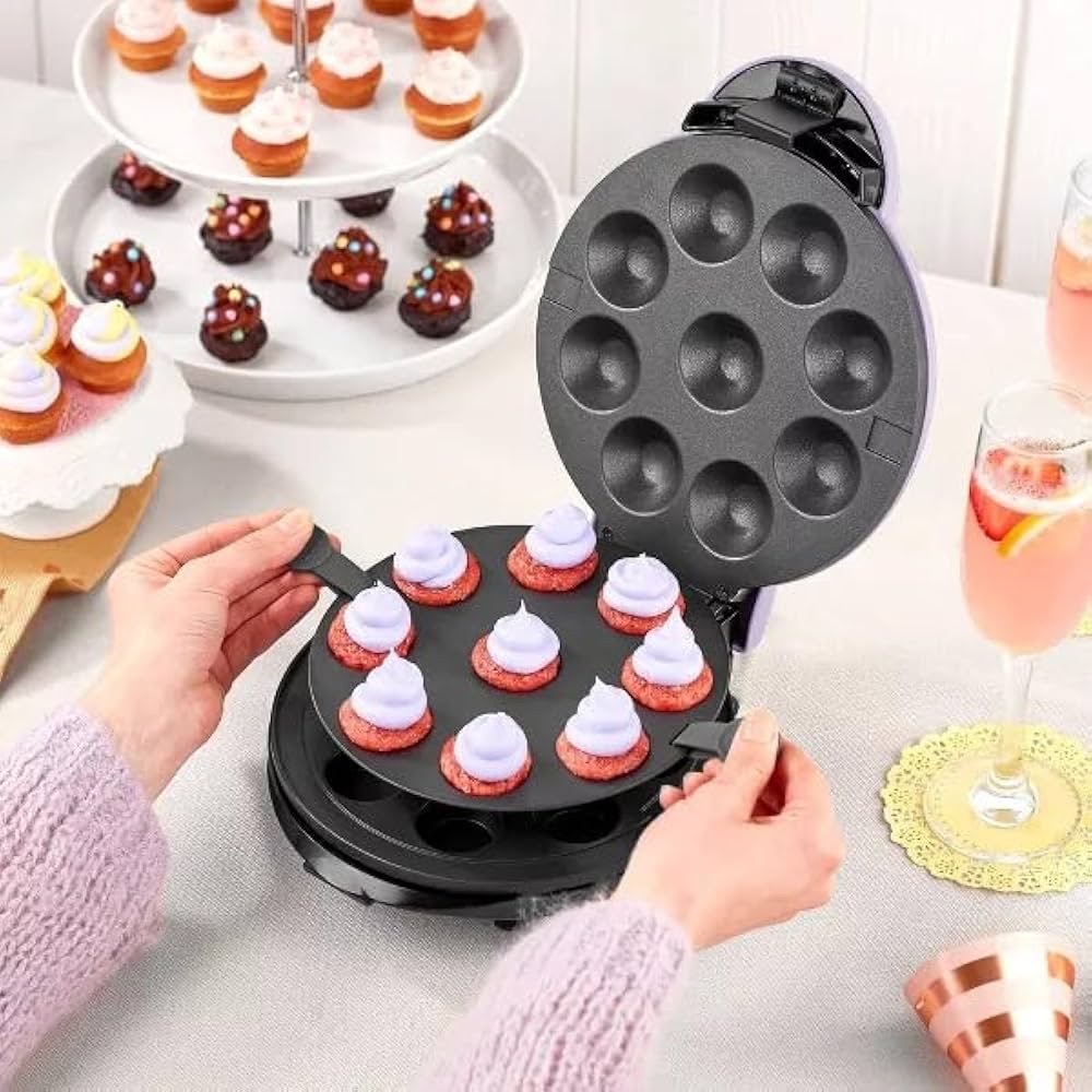 Dash Purple Express Mini Cupcake Muffin Maker New In Box Recipe Guide Included 🧁